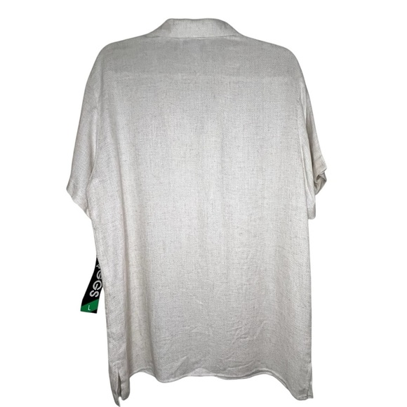 Vintage Briggs Flax Blend Lagenlook Button Down Dead Stock Size Large - Picture 5 of 8